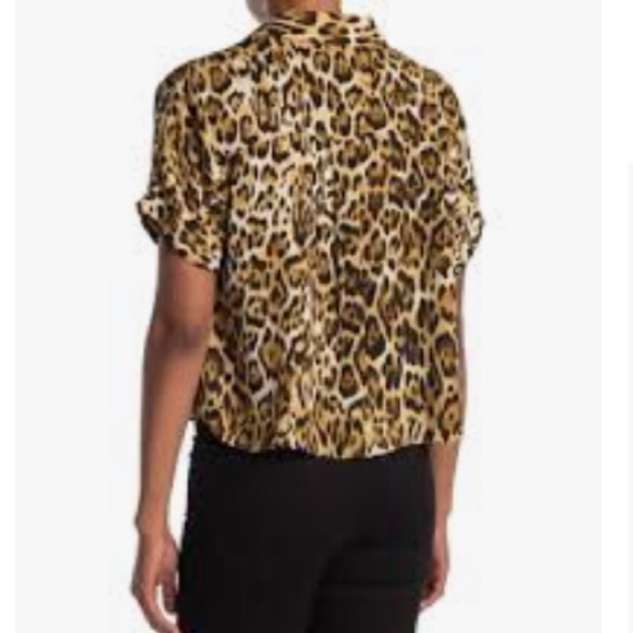 Abound Tan Leopard Camp Shirt - Picture 3 of 12